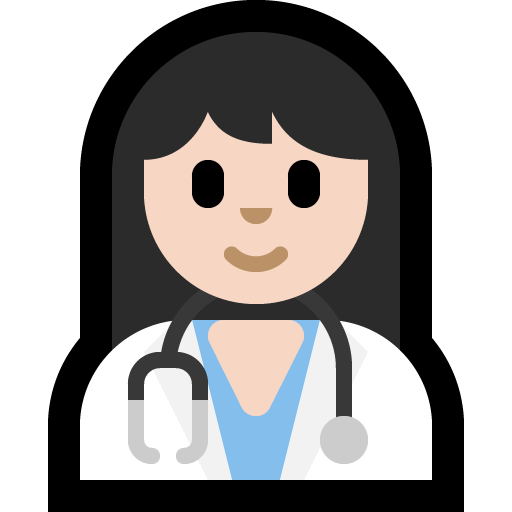 woman health worker: light skin tone — Microsoft