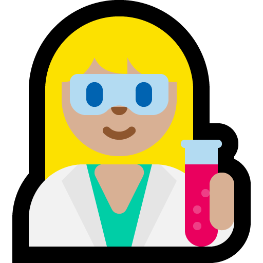 woman scientist: medium-light skin tone — Microsoft