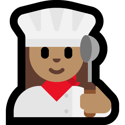 woman cook: medium skin tone — Microsoft