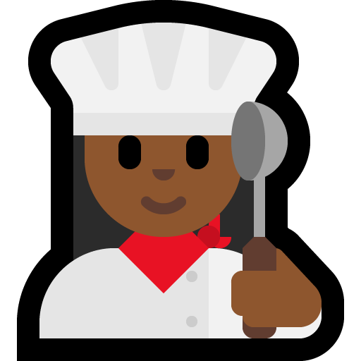 woman cook: medium-dark skin tone — Microsoft