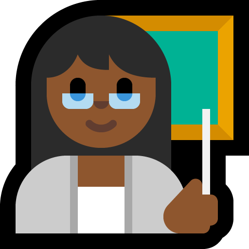 woman teacher: medium-dark skin tone — Microsoft