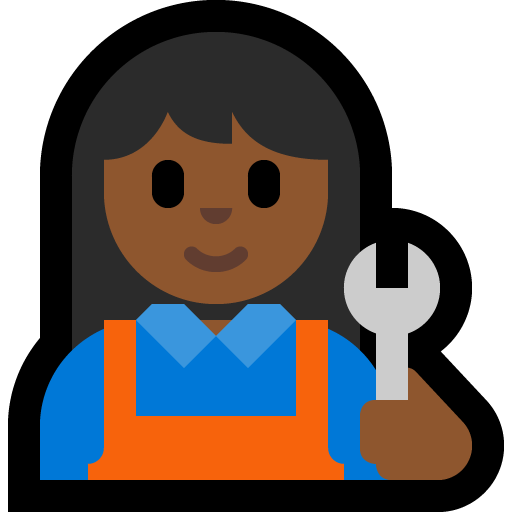 woman mechanic: medium-dark skin tone — Microsoft