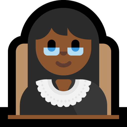 woman judge: medium-dark skin tone — Microsoft