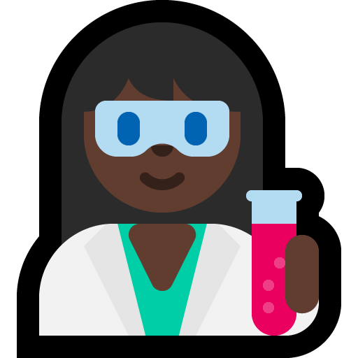woman scientist: dark skin tone — Microsoft