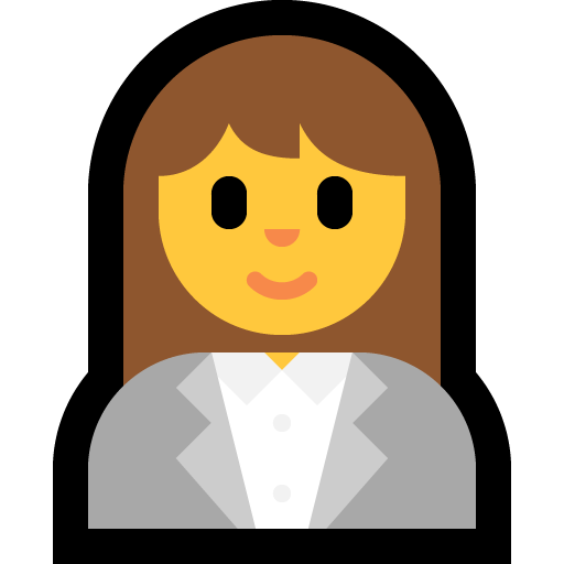 woman office worker — Microsoft