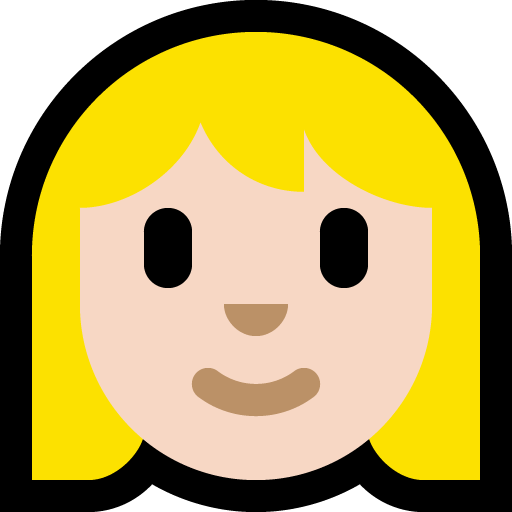 woman: light skin tone, blond hair — Microsoft