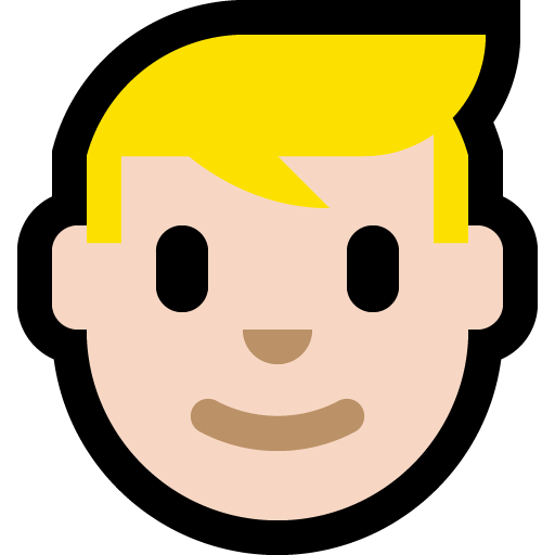 man: light skin tone, blond hair — Microsoft