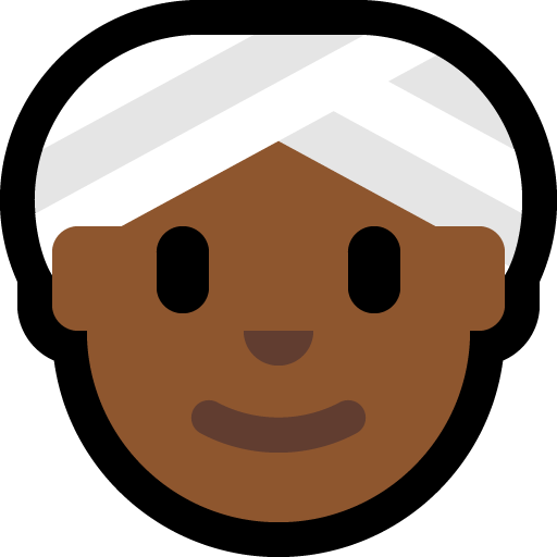 woman wearing turban: medium-dark skin tone — Microsoft