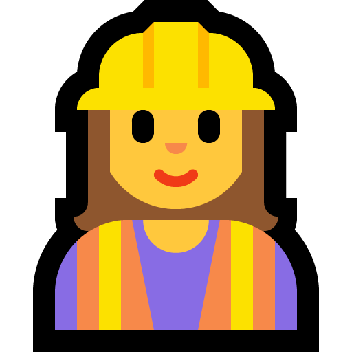 woman construction worker — Microsoft