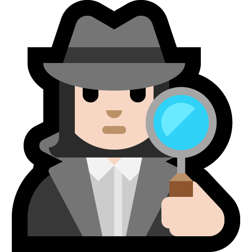 woman detective: light skin tone — Microsoft