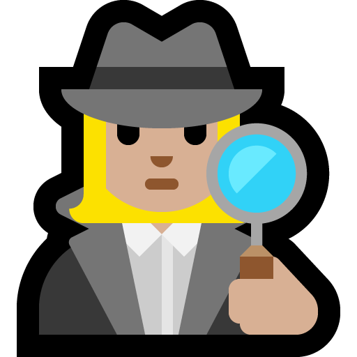 woman detective: medium-light skin tone — Microsoft