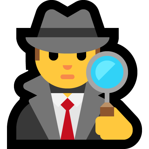 Detective as drawn by Microsoft in Windows 10 April 2018 Update