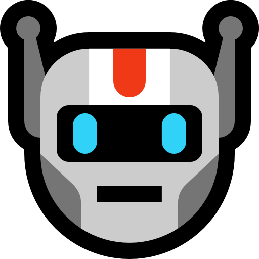 Robot as drawn by Microsoft in Windows 10 April 2018 Update