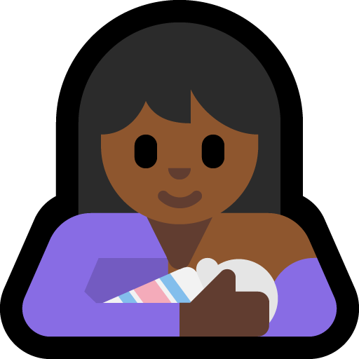breast-feeding: medium-dark skin tone — Microsoft