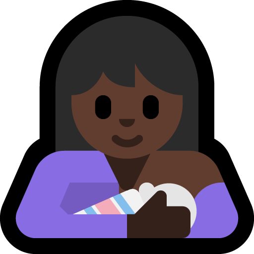 breast-feeding: dark skin tone — Microsoft