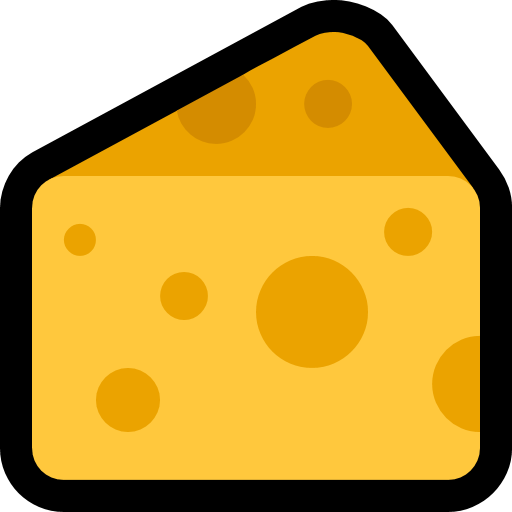 Cheese Wedge as drawn by Microsoft in Windows 10 April 2018 Update
