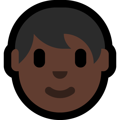 person: dark skin tone — Microsoft