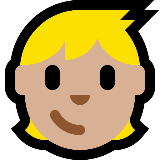 child: medium-light skin tone — Microsoft
