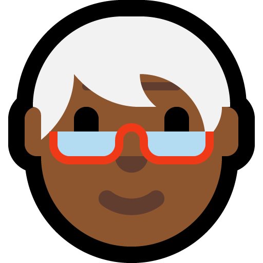 older person: medium-dark skin tone — Microsoft