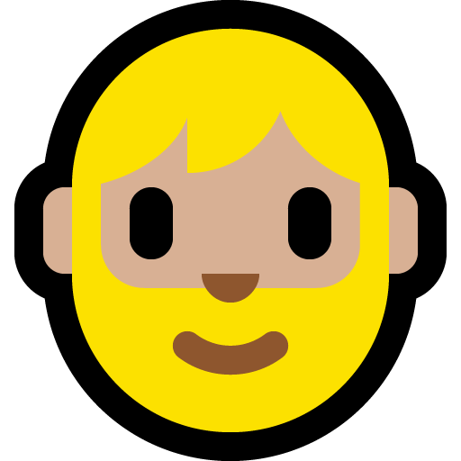 person: medium-light skin tone, beard — Microsoft