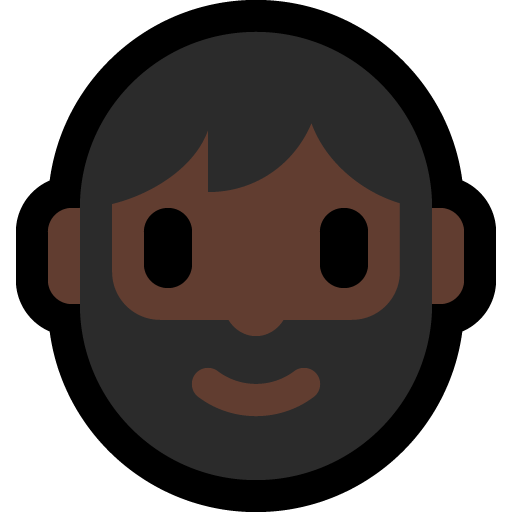 person: dark skin tone, beard — Microsoft