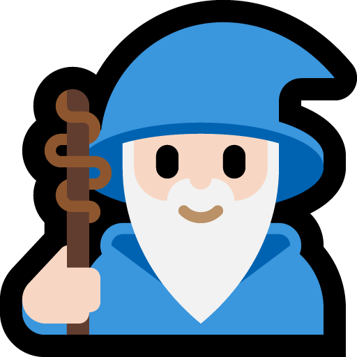 mage: light skin tone — Microsoft