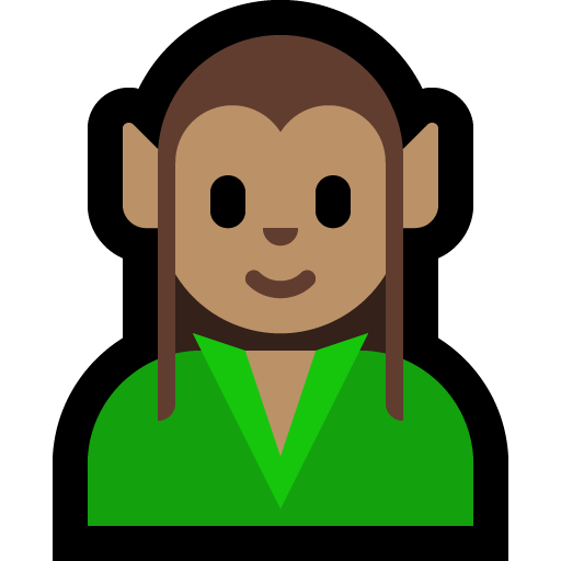 elf: medium skin tone — Microsoft