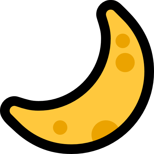 Crescent Moon as drawn by Microsoft in Windows 10 Creators Update