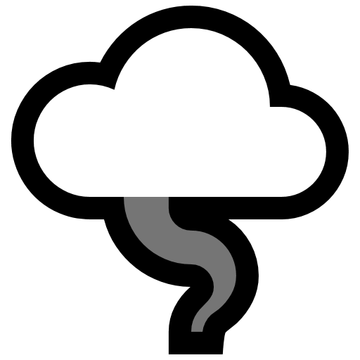 Tornado as drawn by Microsoft in Windows 10 Creators Update