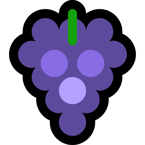 Grapes as drawn by Microsoft in Windows 10 Creators Update