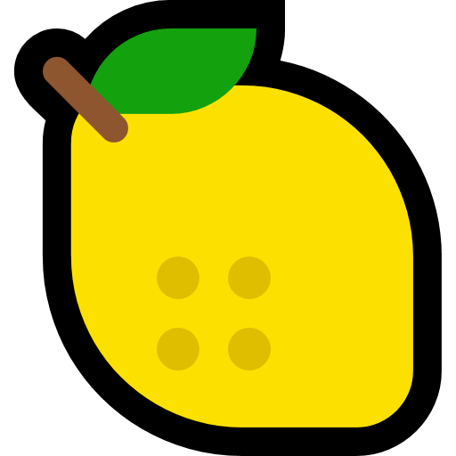 Lemon as drawn by Microsoft in Windows 10 Creators Update