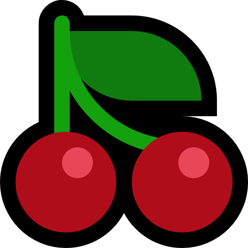 Cherries as drawn by Microsoft in Windows 10 Creators Update