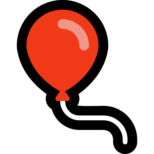 Balloon as drawn by Microsoft in Windows 10 Creators Update