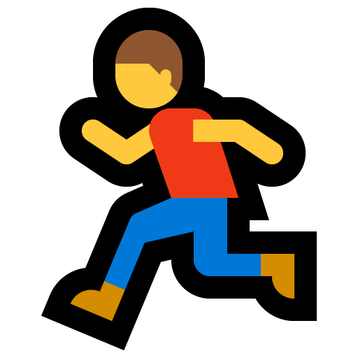 Person Running as drawn by Microsoft in Windows 10 Creators Update