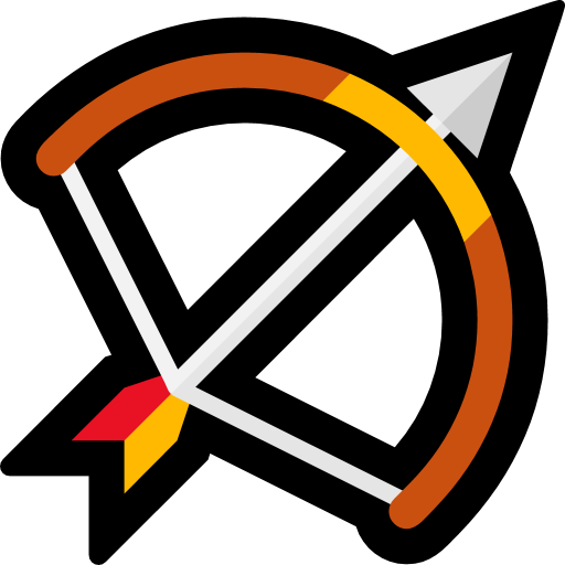 Bow and Arrow as drawn by Microsoft in Windows 10 Creators Update