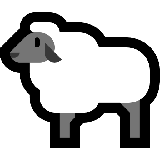 Ewe as drawn by Microsoft in Windows 10 Creators Update