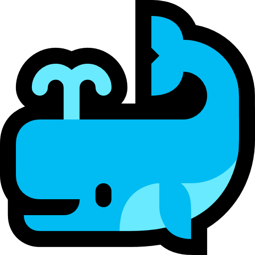 Spouting Whale as drawn by Microsoft in Windows 10 Creators Update