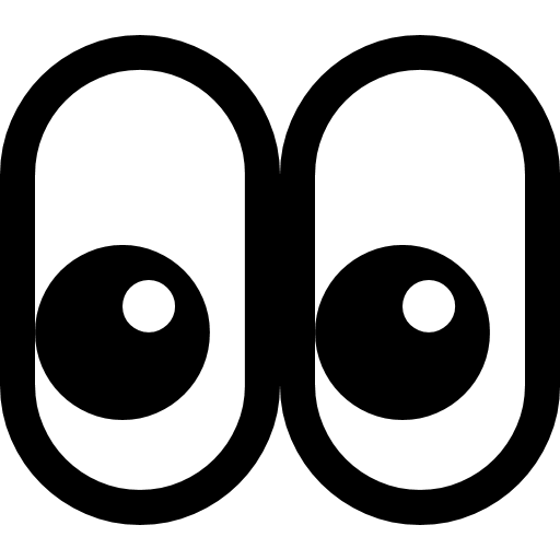 Eyes as drawn by Microsoft in Windows 10 Creators Update