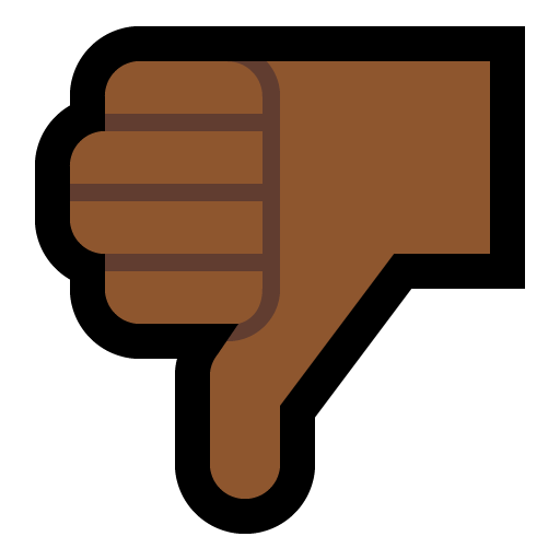 Thumbs Down: Medium-Dark Skin Tone as drawn by Microsoft in Windows 10 Creators Update