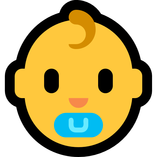 Baby as drawn by Microsoft in Windows 10 Creators Update