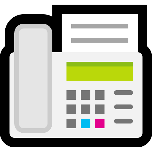 Faxgerät as drawn by Microsoft in Windows 10 Creators Update