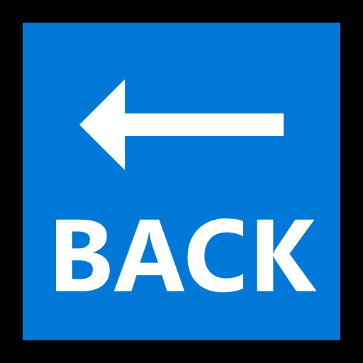 BACK Arrow as drawn by Microsoft in Windows 10 Creators Update