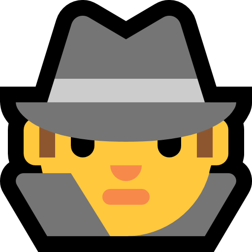Detective as drawn by Microsoft in Windows 10 Creators Update