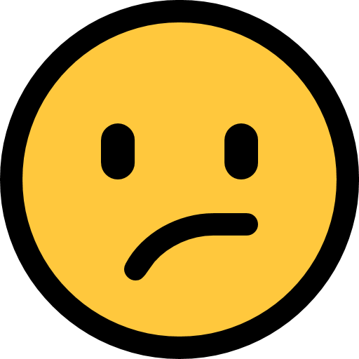 Confused Face as drawn by Microsoft in Windows 10 Creators Update