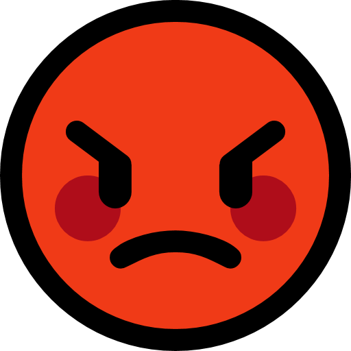 Enraged Face as drawn by Microsoft in Windows 10 Creators Update