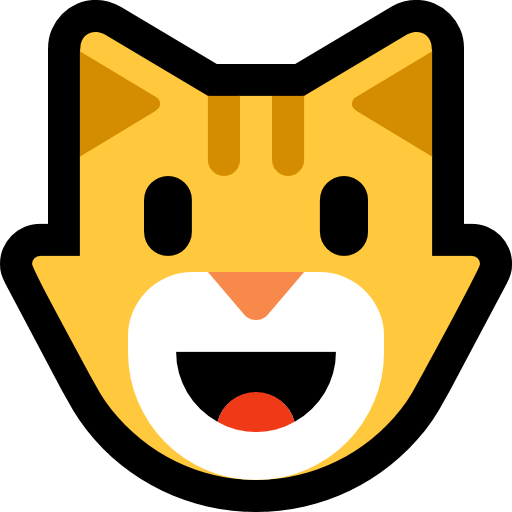 Grinning Cat as drawn by Microsoft in Windows 10 Creators Update