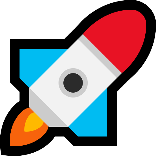 Rocket as drawn by Microsoft in Windows 10 Creators Update