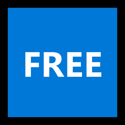 FREE Button as drawn by Microsoft in Windows 10 Fall Creators Update