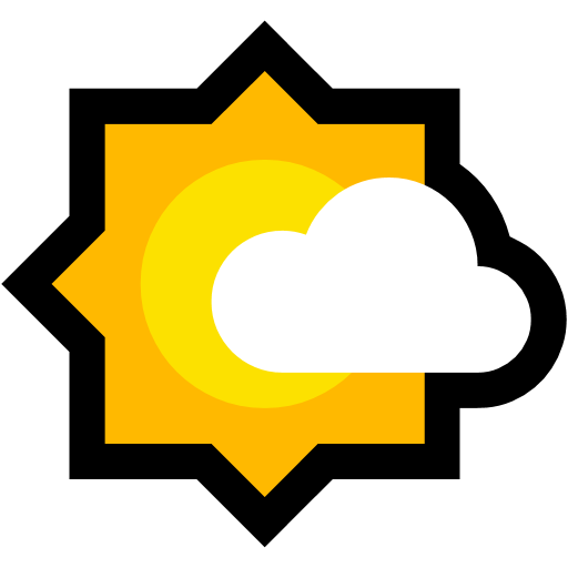 Parzialmente Nuvoloso as drawn by Microsoft in Windows 10 Fall Creators Update