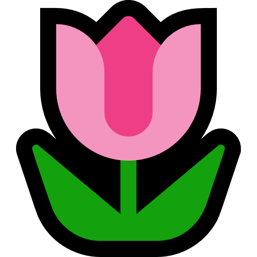 Tulip as drawn by Microsoft in Windows 10 Fall Creators Update